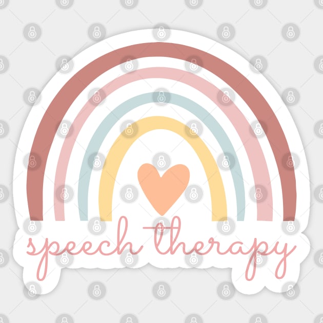 Speech Therapy I Sticker by lemonpepper